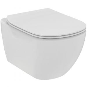 PACK, TESI RimLS+ WC závesné 53x36 cm, T493201 + TESI WC sedadlo Slow-closing, T52201, T536001
