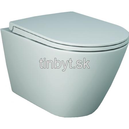 PACK, RAK FEELING RIMLESS WC závesné matná white 52x36 cm,  + WC sedadlo Slow-closing, PA0032.500