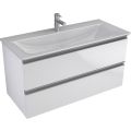 IOTA Skrinka pod umývadlo 100 cm bez hornej dosky, dvojšuflík, TI0016ZW