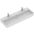 STRADA II Umývadlo brusena spodná hrana, s 2 otvormi  pre batériu  120x43 cm, T364801