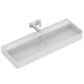 STRADA II Umývadlo s brusenou spodnou hranou, bez otvoru pre batériu 120x43 cm, T365301