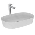 IPALYSS Umývadlo na dosku ovál 60x38 cm bez prepadu, bez otvoru pre batériu, E139601