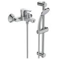 ALPHA Vaňová batéria nástenná s keramickým prepínačom, so sprchovým príslušenstvom BC656AA