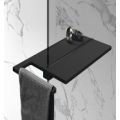 HUPPE Polica pre samostatne stojace steny Shower Board, čierná matná, SL2401123