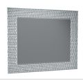 ZRKADLO 120x80 cm, ovetlením zo zrkadlovej  mozaiky, M12080