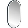 ZRKADLO Oválne 60x150 cm, rám kovový, s osvetlením, U60150