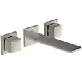 CONCA Umývadlová batéria 3-otvorová nástenná podomietková diel1 + diel2, ušľachtilá oceľ, A7445GN