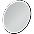CONCA Kruhové zrkadlo Ø 90 cm s kovovou rozetou s LED osvetlením, T4133BH