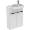 I.LIFE S Skrinka stojacia 2 dvierková pod polozápustné umývadlo 60 cm, farba matná biela, T5298DU