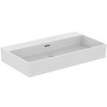 EXTRA Umývadlo 80x45 cm, bez otvoru pre batériu, farba biela lesklá, s prepadovým otvorom, T389801