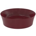 IPALYSS Umývadlo na dosku kruhové Ø40 cm bez prepadu, bez otvoru pre batériu, farba Granátové jablko, E1398V6