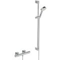 CERATHERM T25 Sprchová nástenná termostatická batéria, so sprchovou kombináciou tyč 90 cm, A8518AA