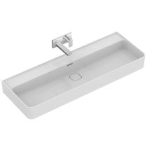 STRADA II Umývadlo s brusenou spodnou hranou, bez otvoru pre batériu 120x43 cm, T365301