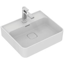 STRADA II Umývadlo 50x43 cm s 1 otvorom pre batériu a  s brúsenou spodnou hranou, T364301