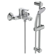 ALPHA Vaňová batéria nástenná s keramickým prepínačom, so sprchovým príslušenstvom BC656AA