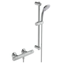 CERATHERM T25 Sprchová nástenná termostatická batéria, so sprchovou kombináciou tyč 60 cm, A7203AA