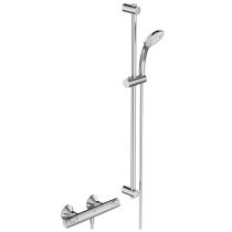 CERATHERM T25 Sprchová nástenná termostatická batéria, so sprchovou kombináciou tyč 90 cm, A7204AA