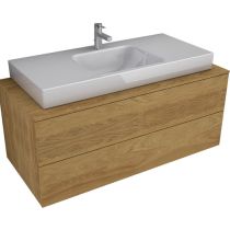 ELYT L Skrinka s hornou doskou 120x50x50 cm, dvojzásuvka 3/4 výsuv, TI0806ZB