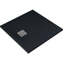 FEELING 80x80x3 cm Sprchová vanička Čierná, RFST080080.504