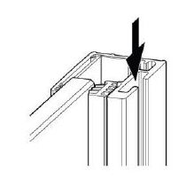 HUPPE Select+ Nástenná lišta 200 cm, pre hrúbku skla 8 mm, 1-stranná, farba profilu strieborná pololesklá, SL3101069