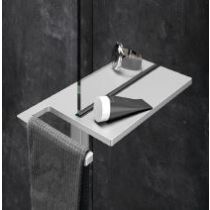 HUPPE Polica pre samostatne stojace steny Shower Board, strieborná matná, SL2401087