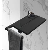 HUPPE Polica pre samostatne stojace steny Shower Board, čierná matná, SL2401123