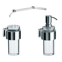 EMCO Liason držiak  na uterák, vrátane pohára, dávkovača a police.  176100182, 172000110, 172100110,171000110 Prevedenie chróm