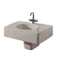 MARC NEWSON Umývadlo 65x54 cm, T0856 + MARC NEWSON Polostĺp, T4022