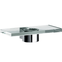 EMCO Liason nástenná polica sklenená s držiakom, prevedenie chróm. 171000100