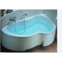 Dahlia vaňa anatomicky tvarovaná 180x90 cm s čelný panelom a sifónom, J281501, Ľavá