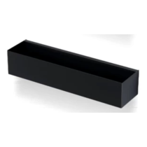 Závesná polička, 30x80x100 mm, farba čierná matná, BS8030/LBL