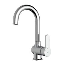 ROCA AROLA Umývadlová batéria s otočným vývodom bez odpadovej garnitúry a flex. hadicami, A5A8A6AC0K