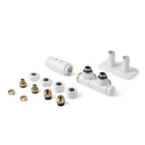 TERMA Termostatická sada ventilov S1t v bielom prevedení, rozteč 50 mm, S1t.B