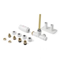 TERMA Termostatická sada ventilov S2u v bielom prevedení, rozteč 50 mm, S2u.B