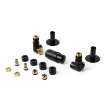 TERMA Termostatická sada ventilov K1v v čiernom prevedení, K1v.Č