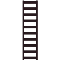 TERMA VIVO radiátor 30x115 cm, vonkajšie pripojenie 270 mm, VIV30115