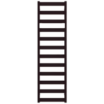 TERMA VIVO radiátor 40x139 cm, vonkajšie pripojenie 370 mm, VIV40139