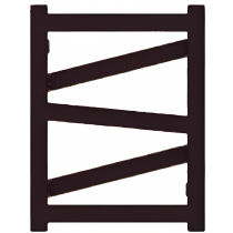 TERMA VIPERA radiátor 40x51 cm, vonkajšie pripojenie 360 mm, VIP4051