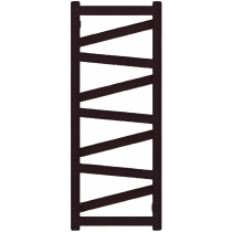 TERMA VIPERA radiátor 40x99 cm, vonkajšie pripojenie 360 mm, VIP4099