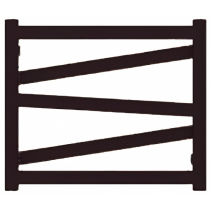 TERMA VIPERA radiátor 60x51 cm, vonkajšie pripojenie 560 mm, VIP6051