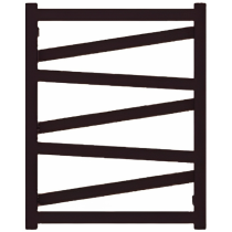 TERMA VIPERA radiátor 60x75 cm, vonkajšie pripojenie 560 mm, VIP6075