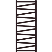 TERMA VIPERA radiátor 60x147 cm, vonkajšie pripojenie 560 mm, VIP60147