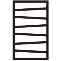 TERMA ZIG ZAG radiátor 50x83,5 cm, vonkajšie pripojenie 470 mm, ZIG5083