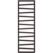TERMA ZIG ZAG radiátor 50x154,5 cm, vonkajšie pripojenie 470 mm, ZIG50154