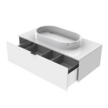 EMCO Umývadlo 68 cm so skrinkou bielou lesklou 102 cm, 958127411, 958151010