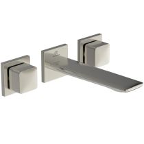 CONCA Umývadlová batéria 3-otvorová nástenná podomietková diel1 + diel2, ušľachtilá oceľ, A7445GN