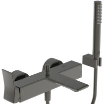 CONCA Vaňová batéria nástenná so sprchovým príslušenstvom, magnetovo sivá, BC763A5