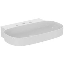 LINDA-X Umývadlo nástenné 75x50 cm, s 3 otvormi pre batériu, T439701