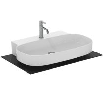 LINDA-X Umývadlo nástenné 75x50 cm, glazovaná spodná hrana, farba biela matná, T4396V1