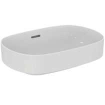 LINDA-X Umývadlo na dosku 55x38 cm s prepadovým otvorom, farba biela matná, T4401V1